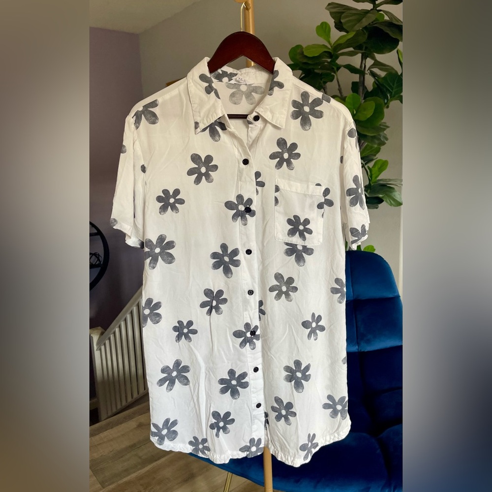 Ascot & Hart Floral Shirt Dress Women’s Size XS